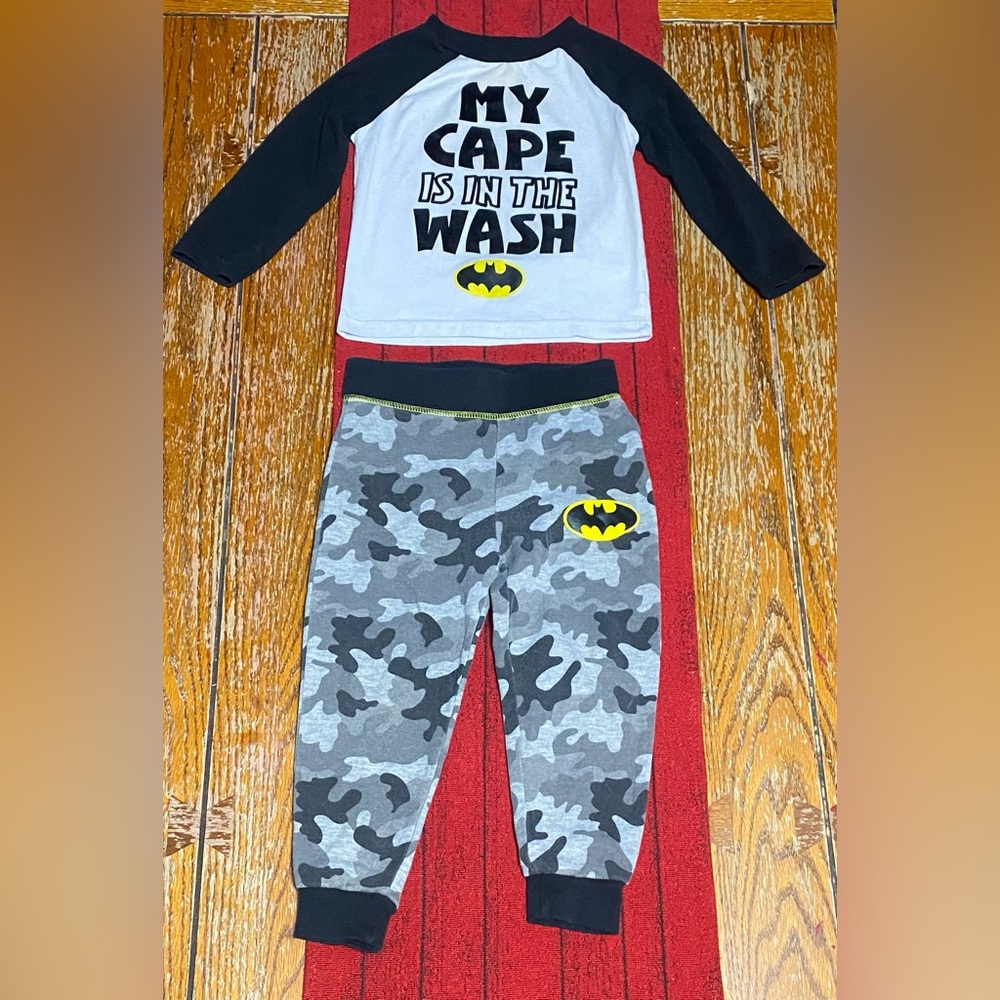 Batman toddler boys matching outfit